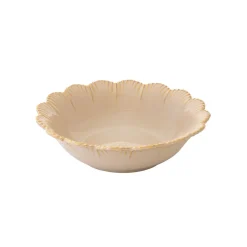 Easy Life Assiette creuse beige FLEURI> Services De Table En Porcelaine​|Fleuri
