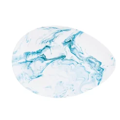 Easy Life Assiette de service en porcelaine 24×16,5 cm AQUA> Services De Table En Porcelaine