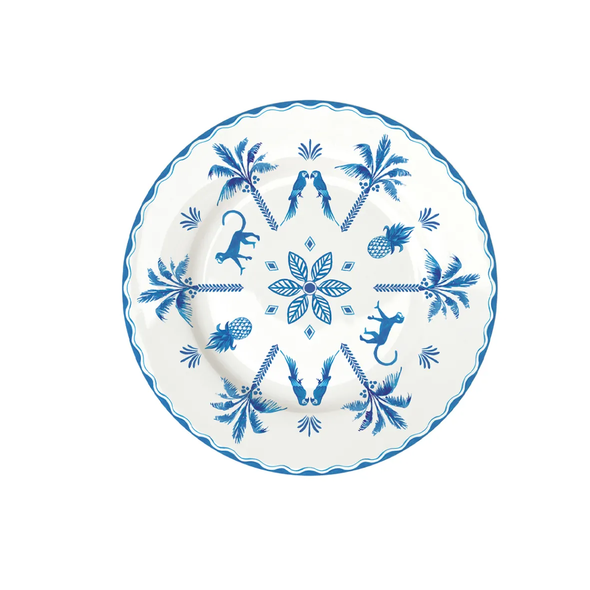 Easy Life Assiette à dessert bleue EXOTIC VIBES> Services De Table En Porcelaine|Exotic Vibes