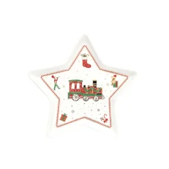 Easy Life Assiette en forme d’étoile POLAR EXPRESS> Noël|Services De Table En Porcelaine