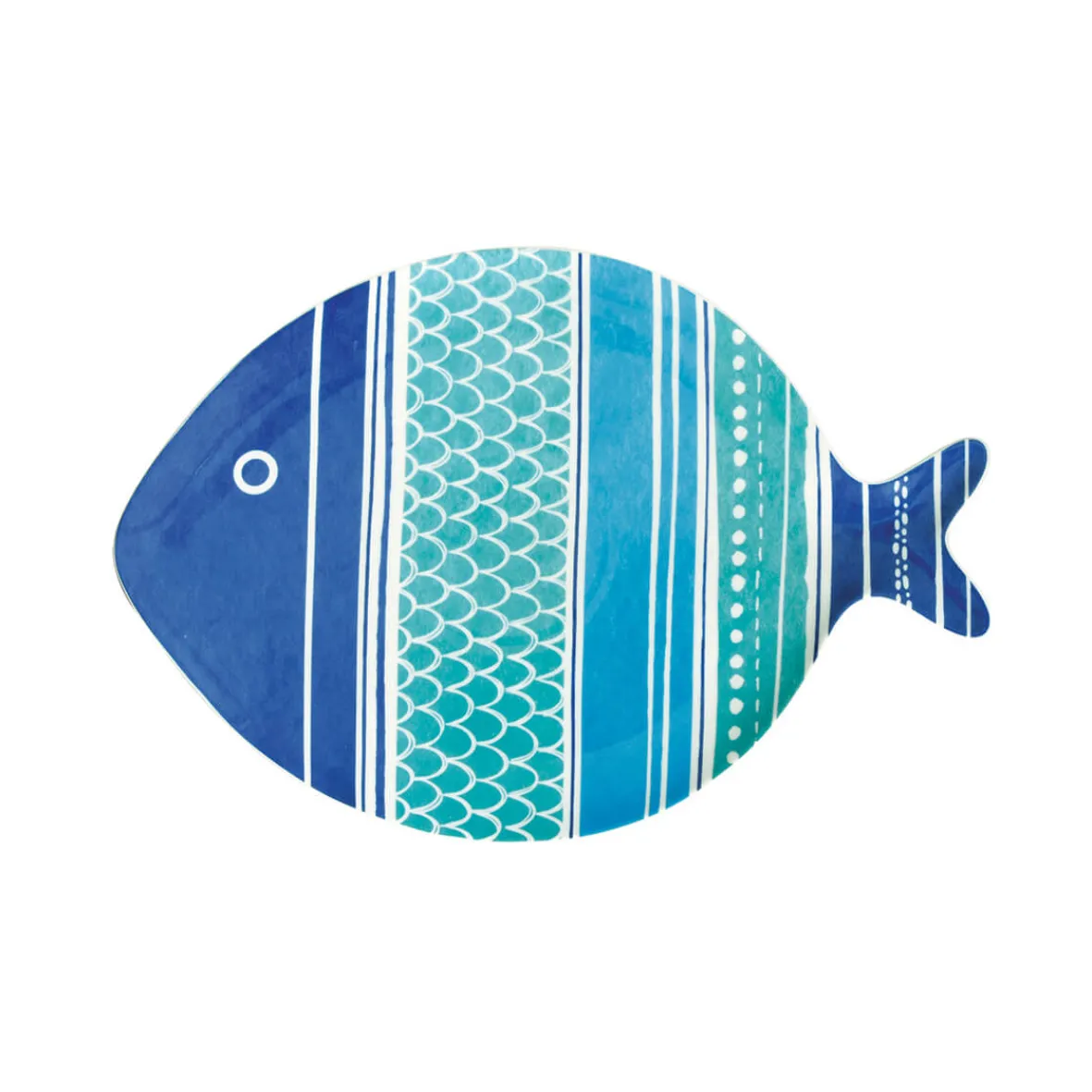 Easy Life Assiette en porcelaine de 27×19 cm SEA FRIENDS – versColor 3> Services De Table En Porcelaine|Sea Friends