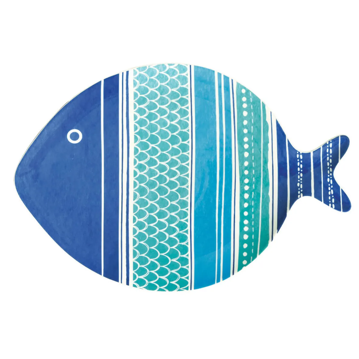 Easy Life Assiette en porcelaine de 31×21,5cm SEA FRIENDS – versColor 3> Services De Table En Porcelaine|Sea Friends