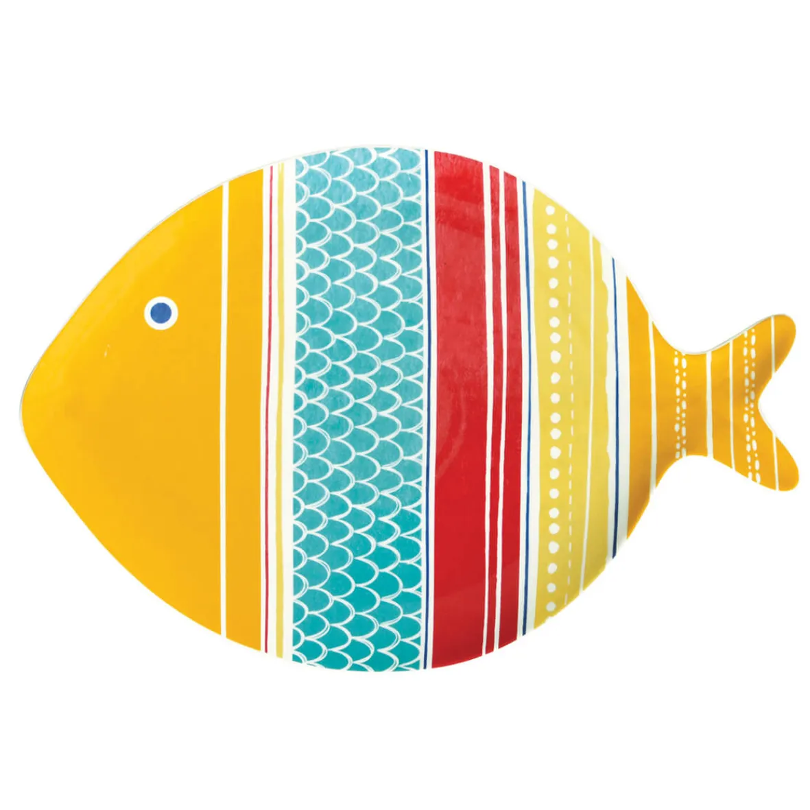 Easy Life Assiette en porcelaine de 31×21,5cm SEA FRIENDS – versColor 4> Services De Table En Porcelaine|Sea Friends