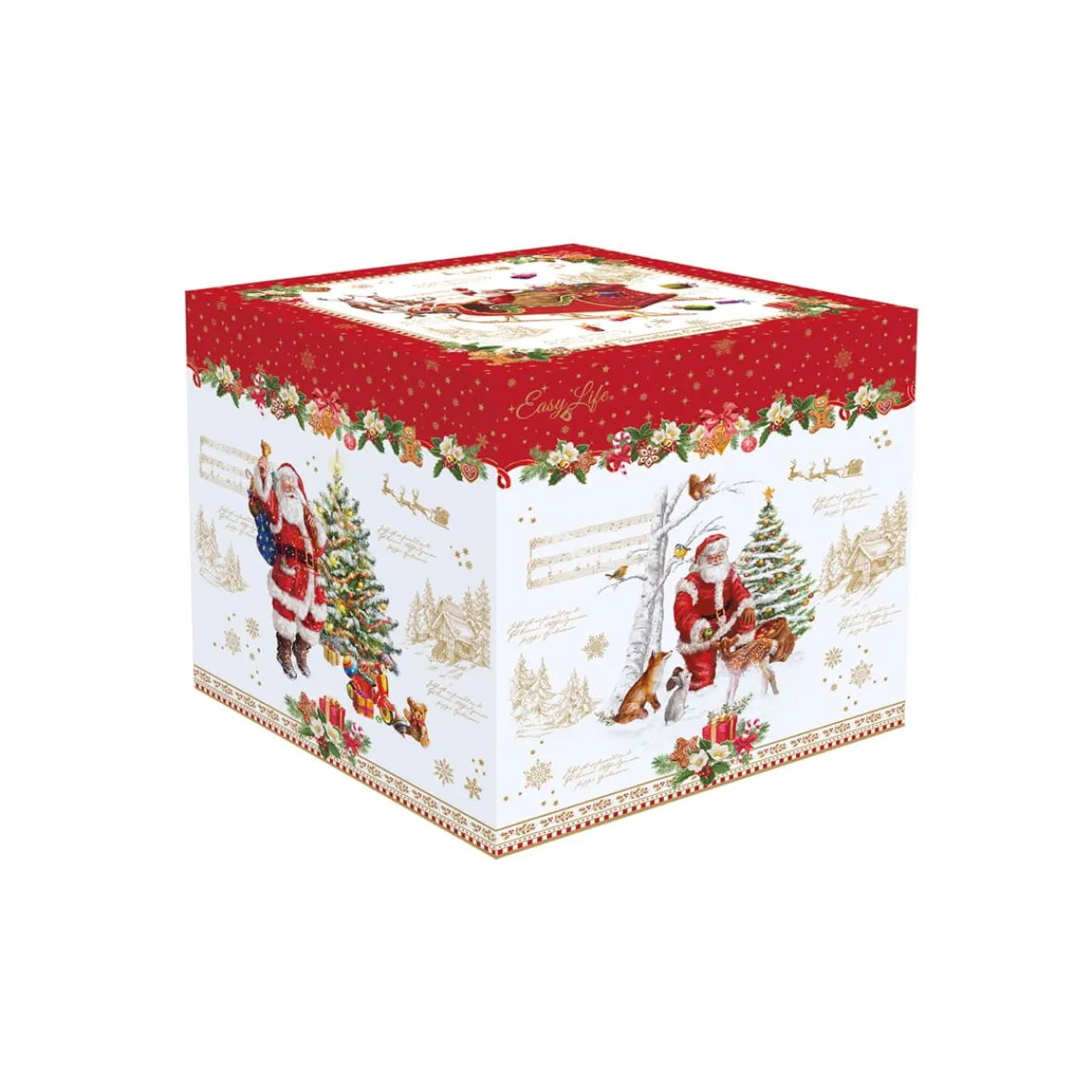 Easy Life Bol à biscuits en forme de boule de Noël en porcelaine, dimensions Ø 18×23 cm CHRISTMAS MEMORIES> Noël|Cuisine