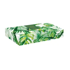 Easy Life Bol feuille en porcelaine 26×11,5 cm LEAVES WHITE> Moderne|Services De Table En Porcelaine​