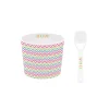 Easy Life Bol à glace avec cuillère TEXTURE 04> Services De Table En Porcelaine​