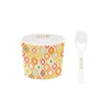 Easy Life Bol à glace avec cuillère TEXTURE 05> Services De Table En Porcelaine​