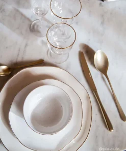 Easy Life Coffret de 2 bols en porcelaine Ø 22 cm WHITE> Moderne|Services De Table En Porcelaine​