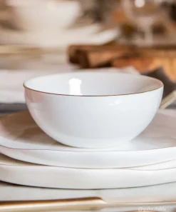 Easy Life Coffret de 4 bols en porcelaine Ø15 cm WHITE> Moderne|Services De Table En Porcelaine​