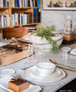 Easy Life Coffret de 6 bols en porcelaine Ø 9,5 cm WHITE> Moderne|Services De Table En Porcelaine​
