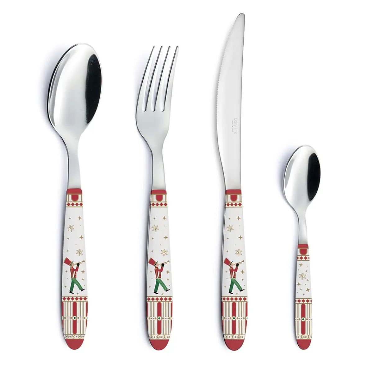Easy Life Cuillere en acierr Avec Poignee Decoree POLAR EXPRESS> Noël|Services De Table En Porcelaine