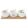 Easy Life Ensemble apéritif avec 3 bols et cuillères KITCHEN ELEMENTS> Quotidienne|Services De Table En Porcelaine​
