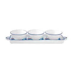 Easy Life Ensemble apéritif avec 3 bols SARDINE’S PARTY> Maritime|Services De Table En Porcelaine