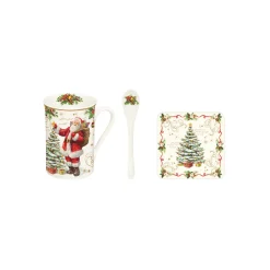 Easy Life Ensemble avec tasse, cuillère et sous-verre MAGIC Christm> Noël|Petit Dejeuner
