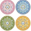 Easy Life Ensemble de 4 assiettes àdessert SPRING PARADE> Romantique|Services De Table En Porcelaine​