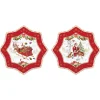Easy Life Ensemble de 2 assiettes àdessert CHRISTMAS MEMORIES> Noël|Services De Table En Porcelaine​