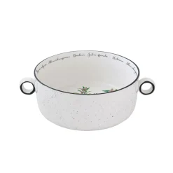 Easy Life Ensemble de 2 bols avec poignées en porcelaine Ø 20 cm HERBARIUM> Quotidienne|Services De Table En Porcelaine​