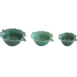 Easy Life Ensemble de 3 bols en porcelaine en forme de feuille MADAGASCAR> Moderne|Services De Table En Porcelaine​