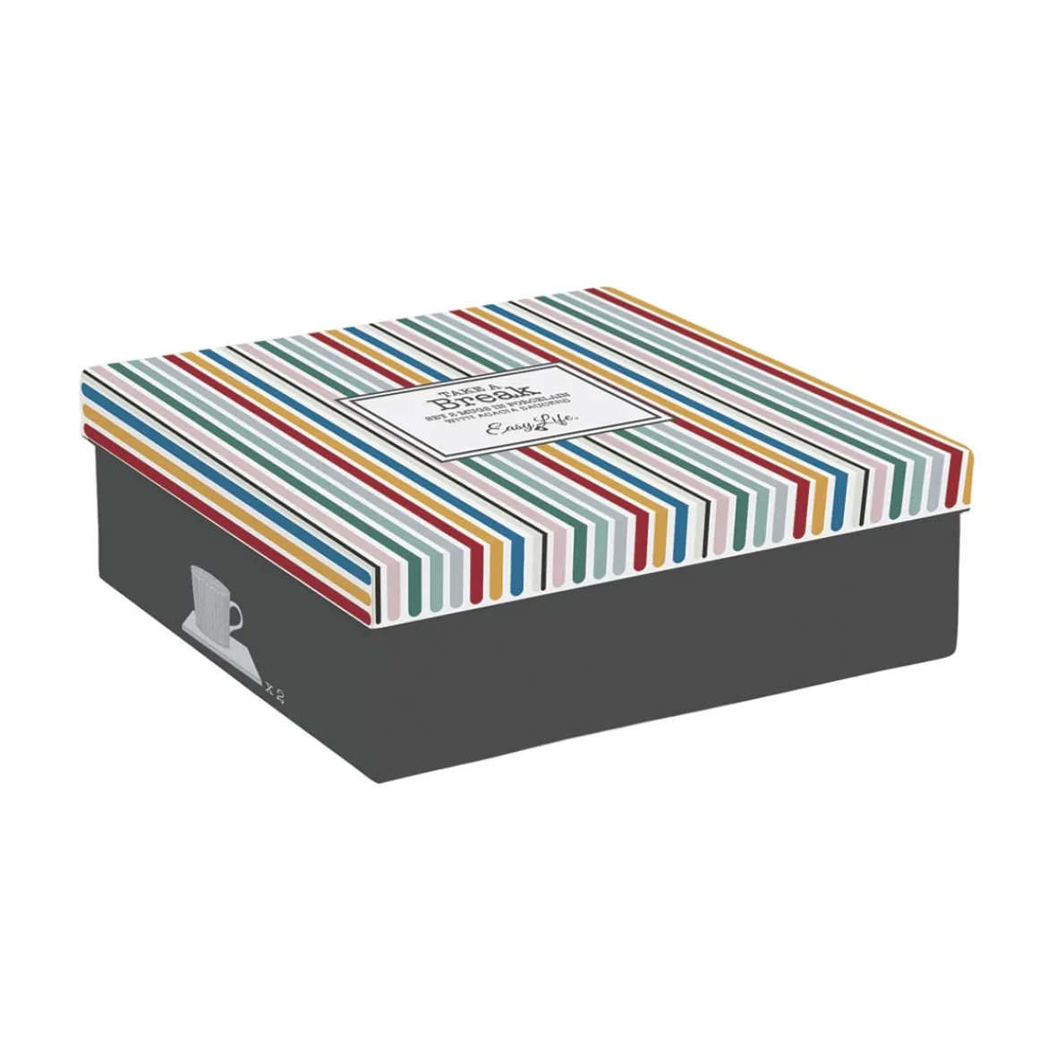 Easy Life Ensemble de deux mug en porcellaineTAKE A BREAK ASS3> Quotidienne|Petit Dejeuner