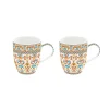 Easy Life Ensemble de deux tasses MEDITERRANEO ORANGE> Petit Dejeuner