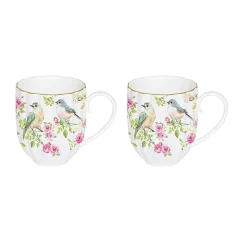 Easy Life Ensemble de 2 mugs de 300 ml SPRING TIME> Romantique|Petit Dejeuner