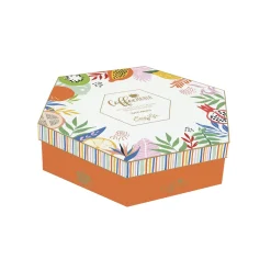 Easy Life Ensemble de 6 petits verres à café avec soucoupes TUTTI FRUTTI> Coffret Cadeau|Petit Dejeuner