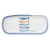 Easy Life Ensemble de 4 plateaux rectangulaires BORD DE MER> Maritime|Services De Table En Porcelaine​