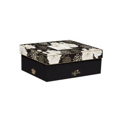 Easy Life Ensemble de 2 tasses avec soucoupes ART DECO & FLOWERS> Coffret Cadeau|Petit Dejeuner