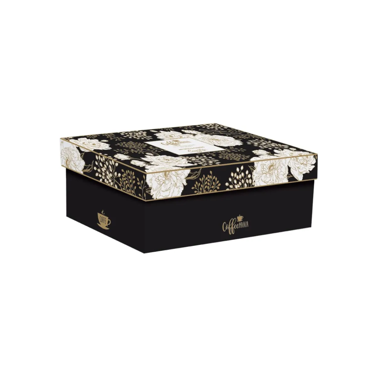 Easy Life Ensemble de 2 tasses avec soucoupes ART DECO & FLOWERS> Coffret Cadeau|Petit Dejeuner