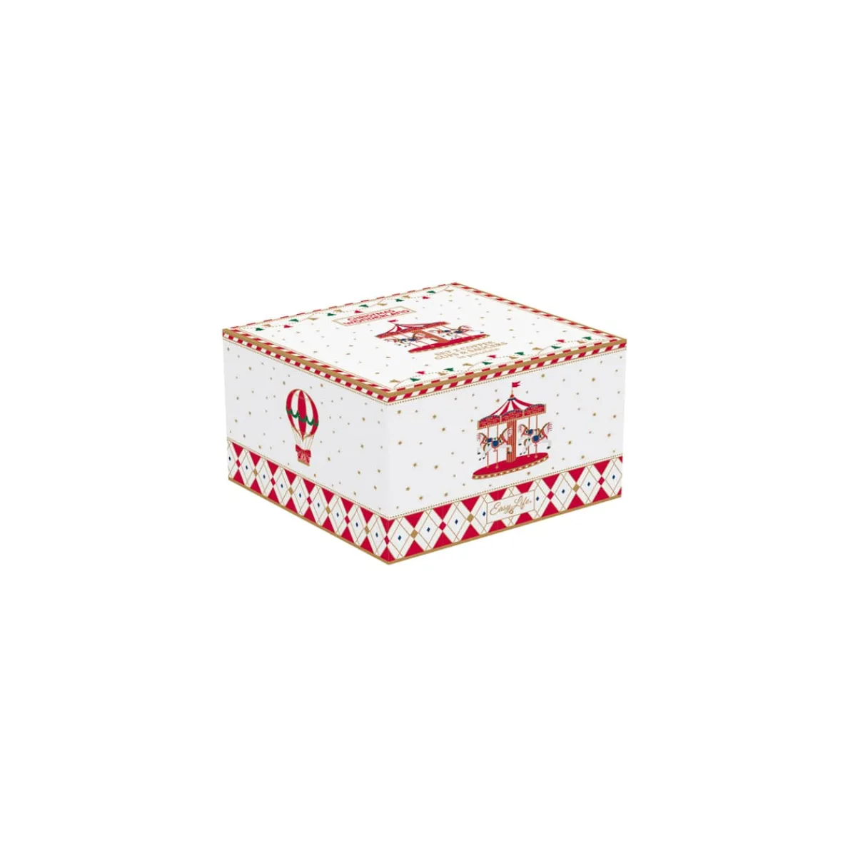 Easy Life Ensemble de 2 tasses à café avec soucoupes CHRISTMAS WONDERLAND> Noël|Petit Dejeuner