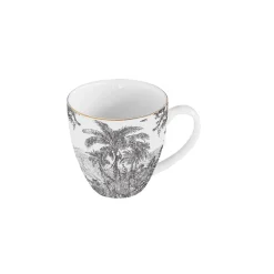 Easy Life Ensemble de 6 tasses en porcelaine de 320 ml RAIN FOREST> Moderne|Petit Dejeuner