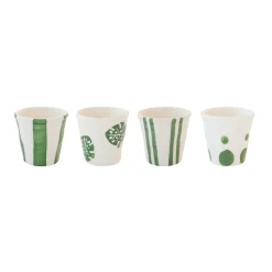 Easy Life Ensemble de 4 verres à café CAFFÈ FANTASIA> Quotidienne|Petit Dejeuner