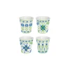 Easy Life Ensemble de 4 verres à café FLOWERS GARDEN> Petit Dejeuner|Flowers Garden