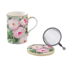 Easy Life Ensemble d’infuseurs ROSES IN BLOOM> Romantique|Petit Dejeuner