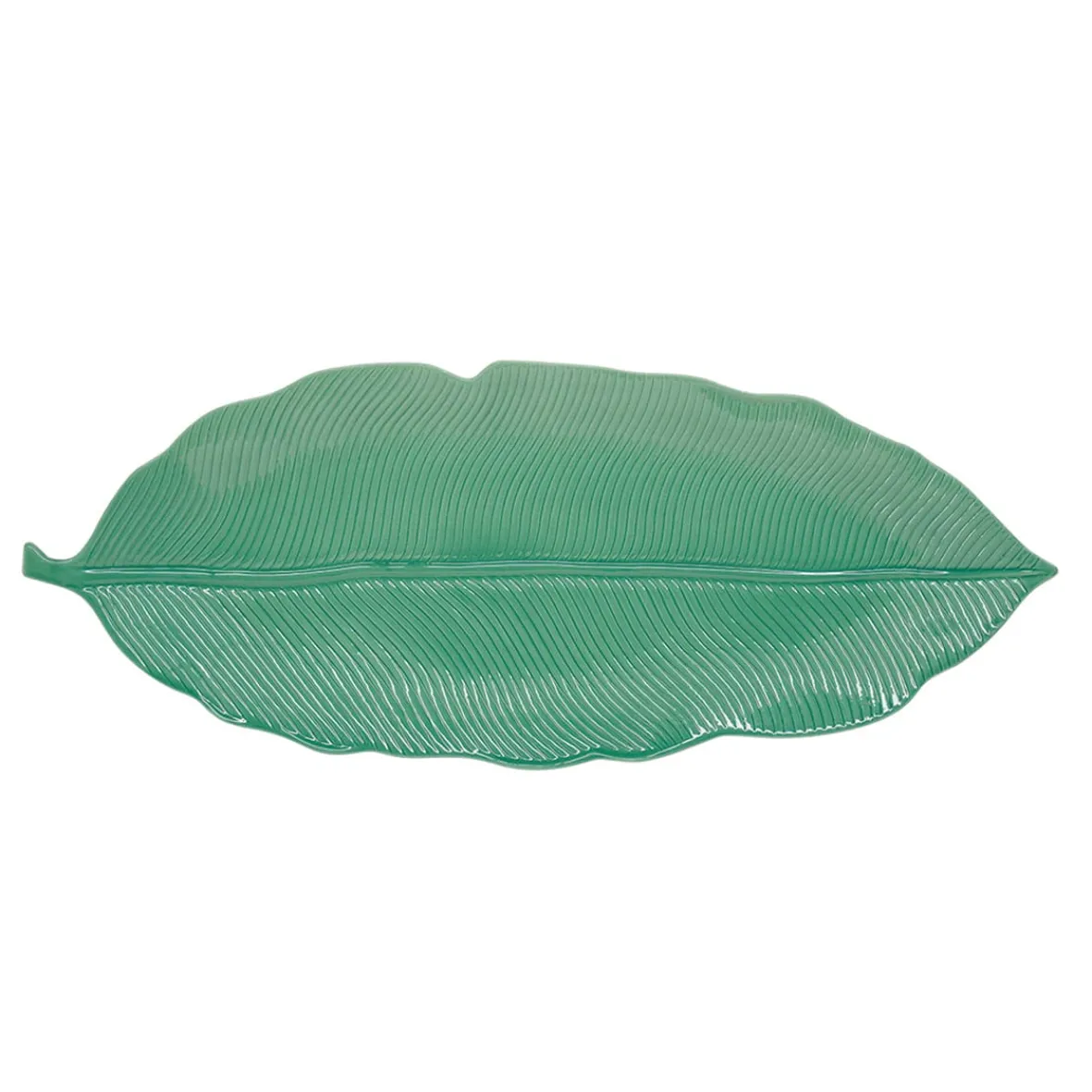 Easy Life Feuille en porcelaine 47×19 cm LEAVES LIGHT GREEN> Moderne|Services De Table En Porcelaine