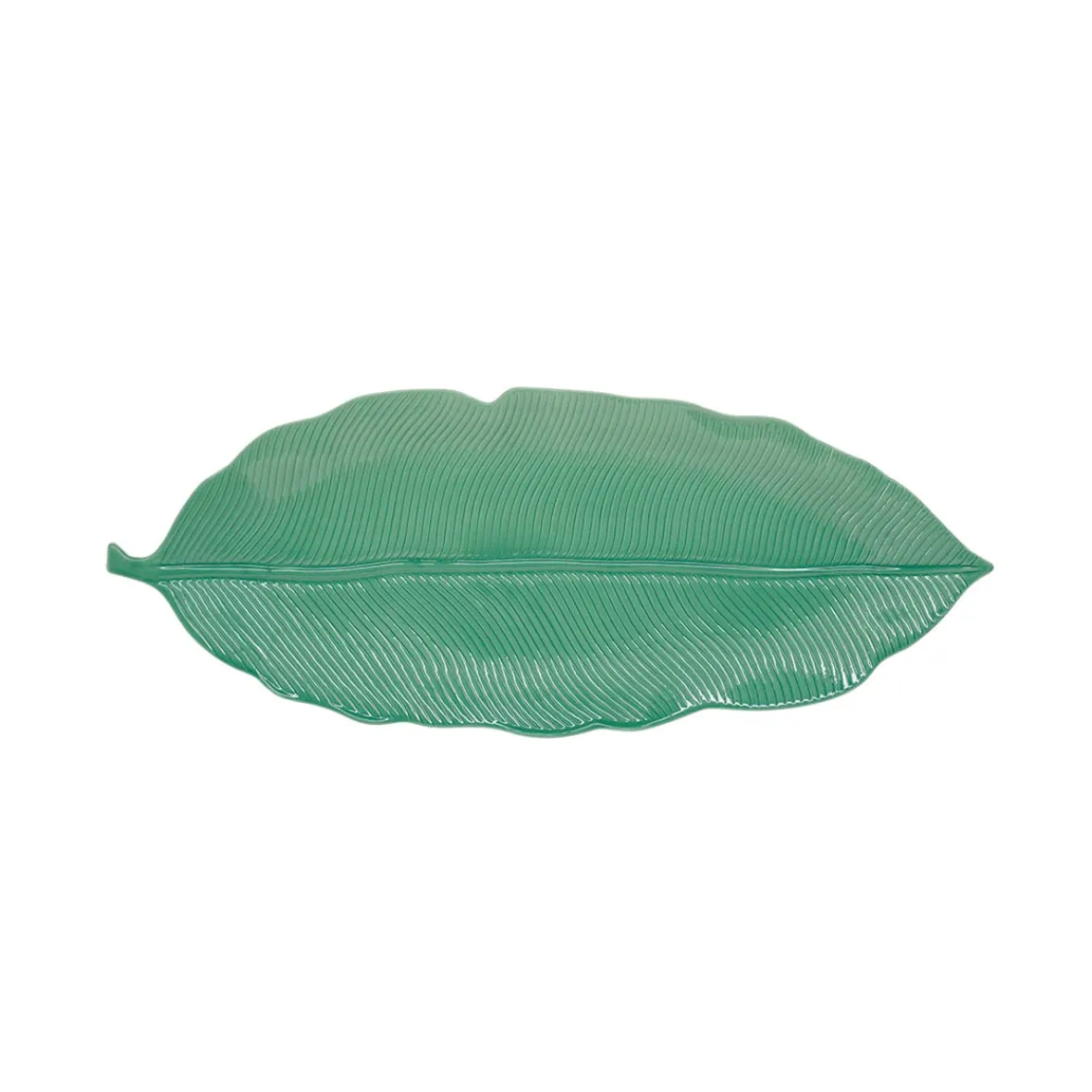 Easy Life Feuille en porcelaine 39×16 cm LEAVES LIGHT GREEN> Moderne|Services De Table En Porcelaine
