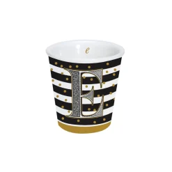 Easy Life Gobelet à café en porcelaine 100 ml dans une boîte A LETTER FOR YOU «E»> Tasse En Cadeau|Petit Dejeuner