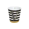 Easy Life Gobelet à café en porcelaine 100 ml dans une boîte A LETTER FOR YOU «V»> Tasse En Cadeau|Petit Dejeuner
