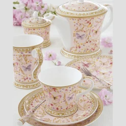 Easy Life Laitière et sucrier en Bone China MAJECTIC BUTTERFLIES> Petit Dejeuner