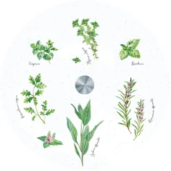 Easy Life Plateau tournant en verre Ø 32 cm HERBARIUM> Quotidienne|Services De Table En Porcelaine​
