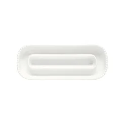 Easy Life Porte-oLIVEs apéritif 30,5×12 cm Tiffany WHITE> Moderne|Services De Table En Porcelaine