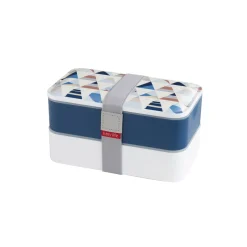 Easy Life Porte-repas avec 2 compartiment GEOMETRIC1> Lunch Box