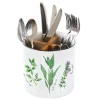 Easy Life Pot à couverts en porcelaine Ø14 cm, hauteur 13,5 cm HERBARIUM> Quotidienne|Cuisine