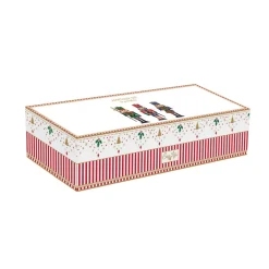 Easy Life Set apéritif avec 3 bols en porcelaine et support en bambou NUTCRACKER> Noël|Services De Table En Porcelaine​