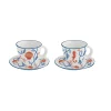 Easy Life Set de 2 tasses à café et soucoupe CÔTE DE MER> Petit Dejeuner|Côte De Mer
