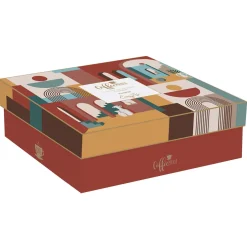 Easy Life Set de 6 tasses à espresso de 100 ml avec soucoupesILLUSION> Coffret Cadeau|Petit Dejeuner