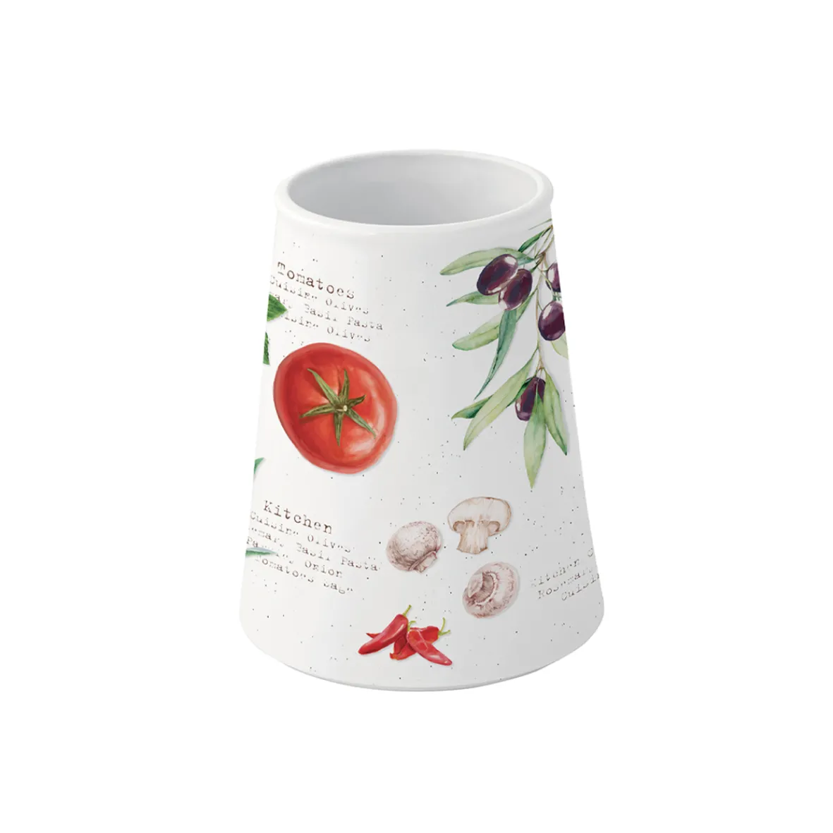 Easy Life Set de 5 ustensiles de cuisine en bambou avec support en porcelaine HOME & KITCHEN> Cuisine|Home & Kitchen
