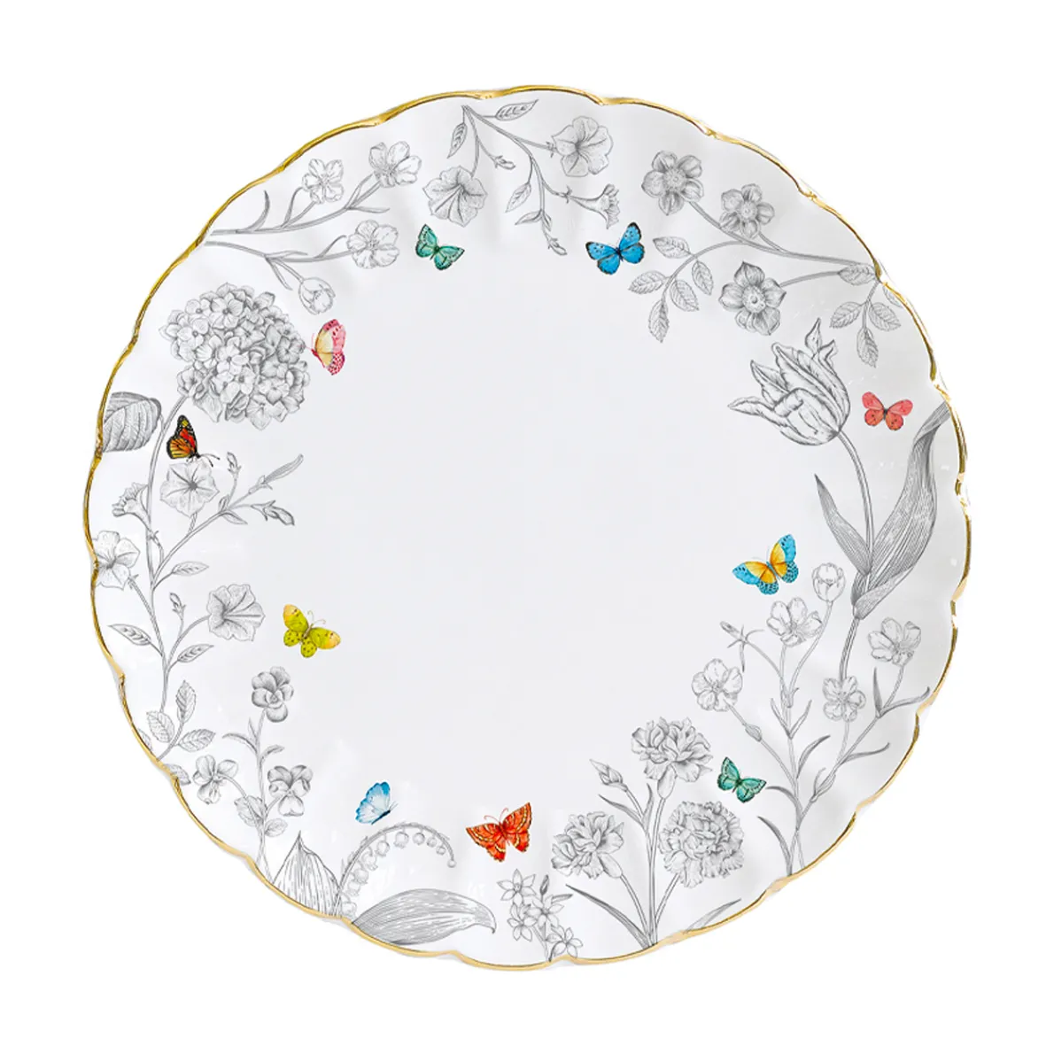 Easy Life Set de vaisselle 18 pcs FLEURS ET PAPILLONS> Nature|Services De Table En Porcelaine