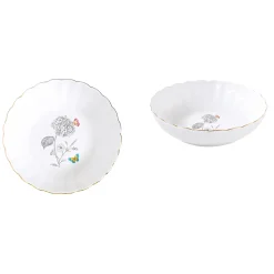 Easy Life Set de vaisselle 18 pcs FLEURS ET PAPILLONS> Nature|Services De Table En Porcelaine