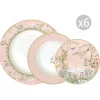 Easy Life Set de vaisselle 18 pcs JARDIN DE REVES> Nature|Services De Table En Porcelaine​